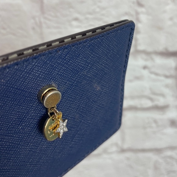 Henri Bendel New York Navy Blue Card Holder Card Case - Picture 4 of 7
